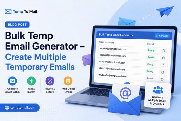 Bulk Temp Email Generator - Create Multiple Temporary Emails