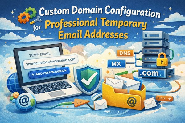 Custom domain configuration for professional temporary email addresses