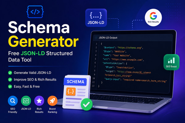 Schema Generator - Create JSON-LD Structured Data for SEO