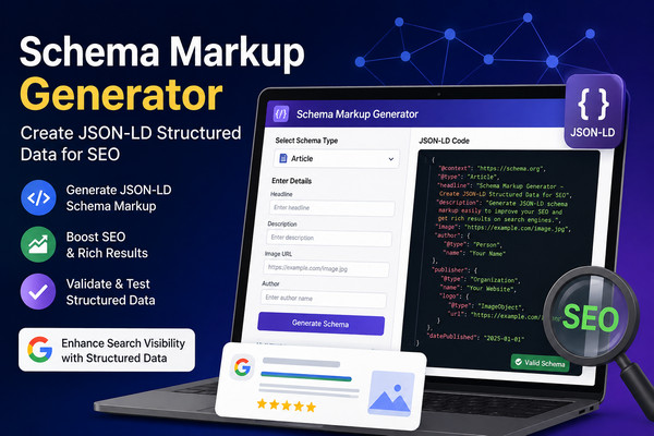 Schema Markup Generator - Create JSON-LD Structured Data for SEO